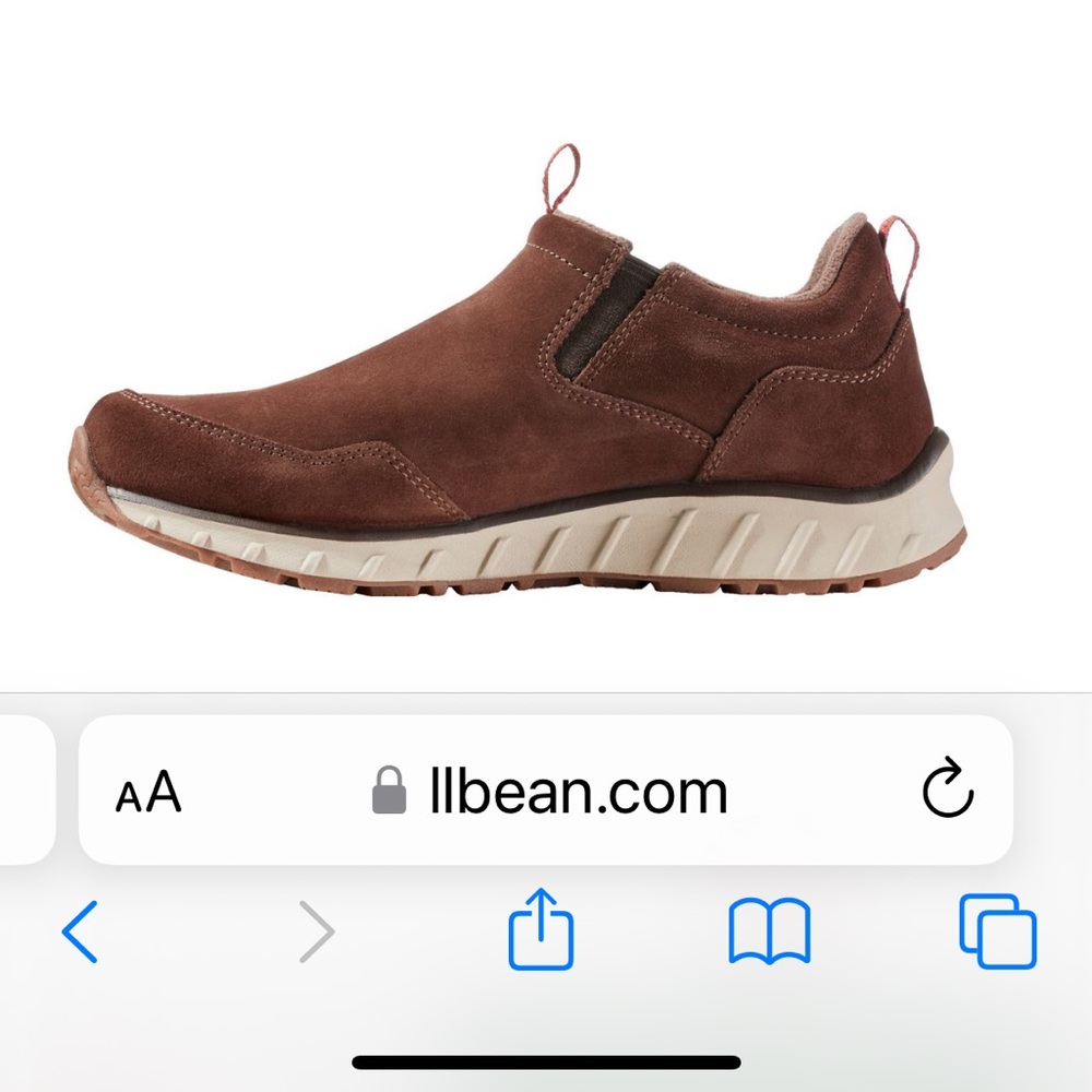 L.L. Bean Men's leather Brown Slip-On Loafers